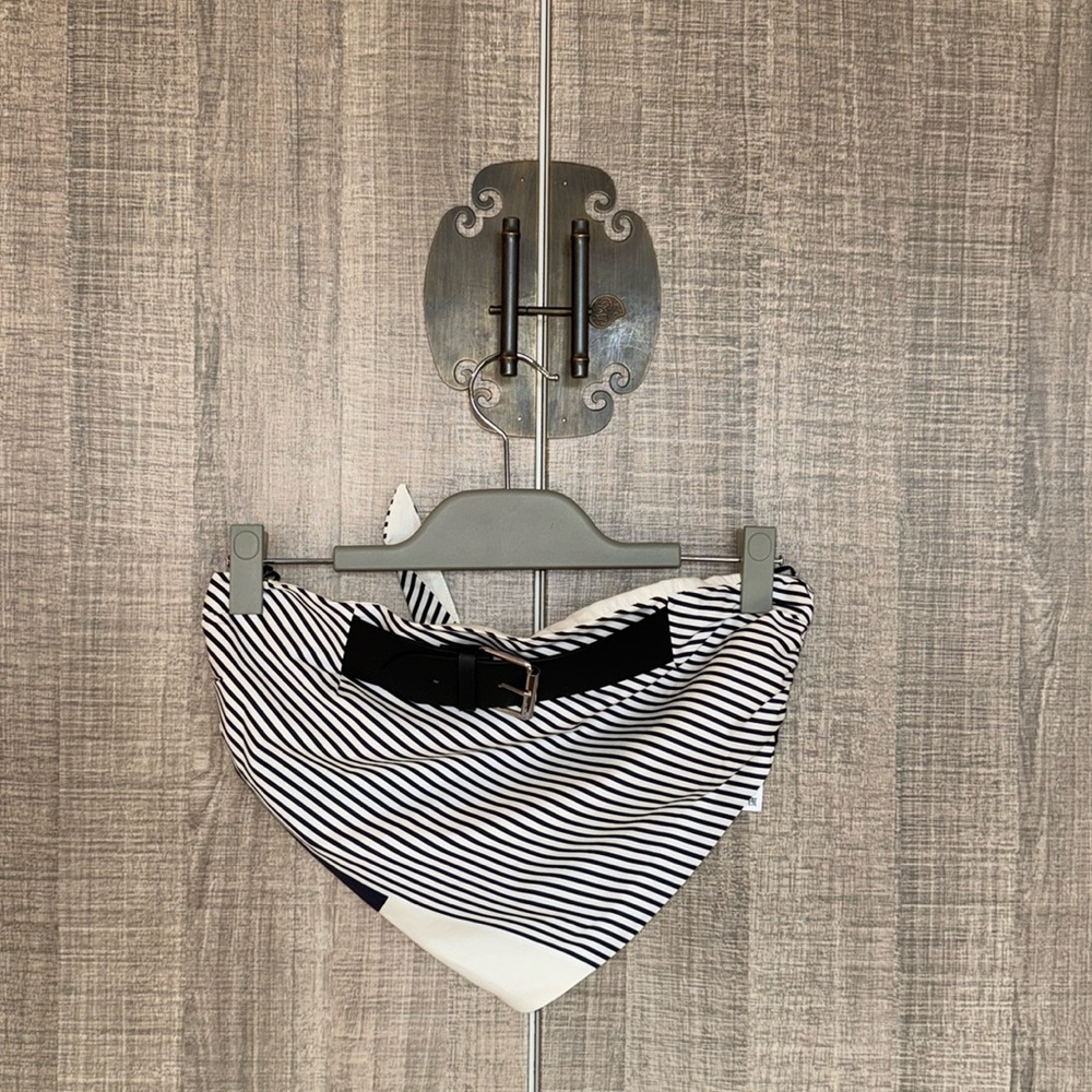 Zara Striped Belted Top